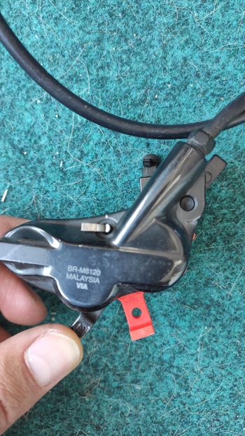 Used Shimano SLX M7100-M7120 and Deore M6100-M6120 Brakeset + 203mm Rotors bike — image 7 of 9