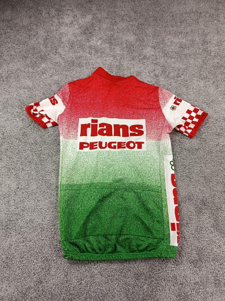 Used sans maillot velo homme taille m -36 7918 cyclisme route respirant Rians Peugeot retro, état: Bon état, taille: M, 40, 00 € bike — image 4 of 5