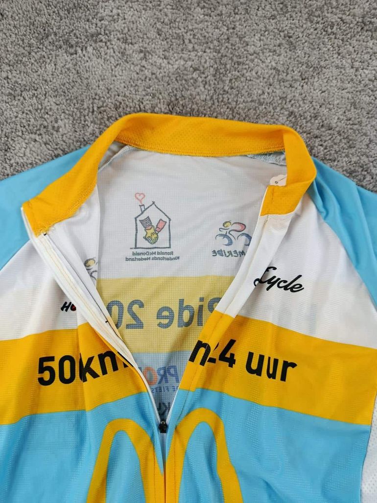 Używany sans maillot velo homme taille l -32 7932 cyclisme route respirant Mc Donalds, marque: McDonald's, état: Bon état, taille: L, 15, 00 € bike — zdjęcie 3 z 6