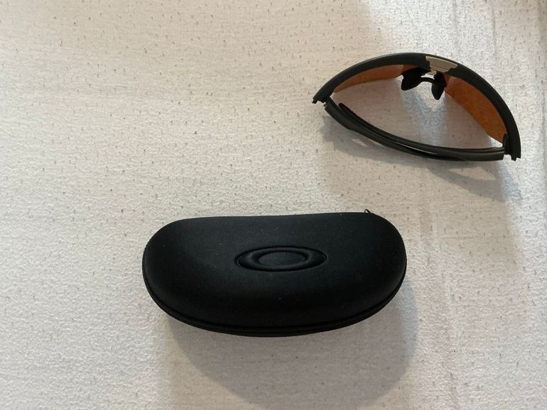 Used Oakley Spherea Gold Sunglasses bike — image 5 of 7