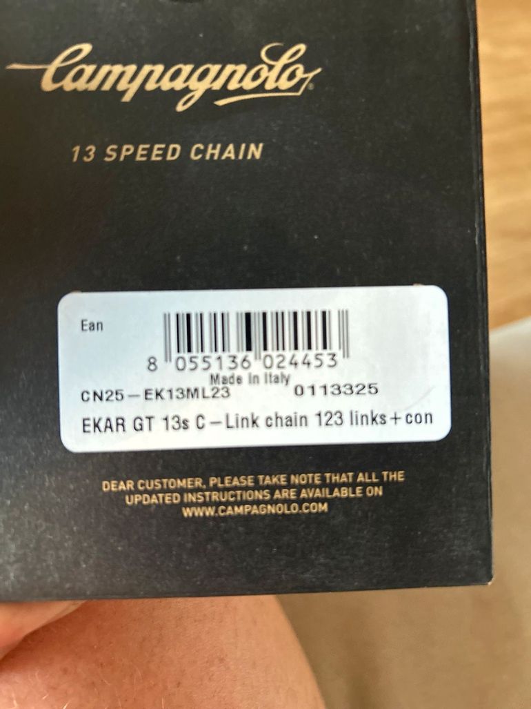 Używany Campagnolo EKAR GT bike — zdjęcie 1 z 2