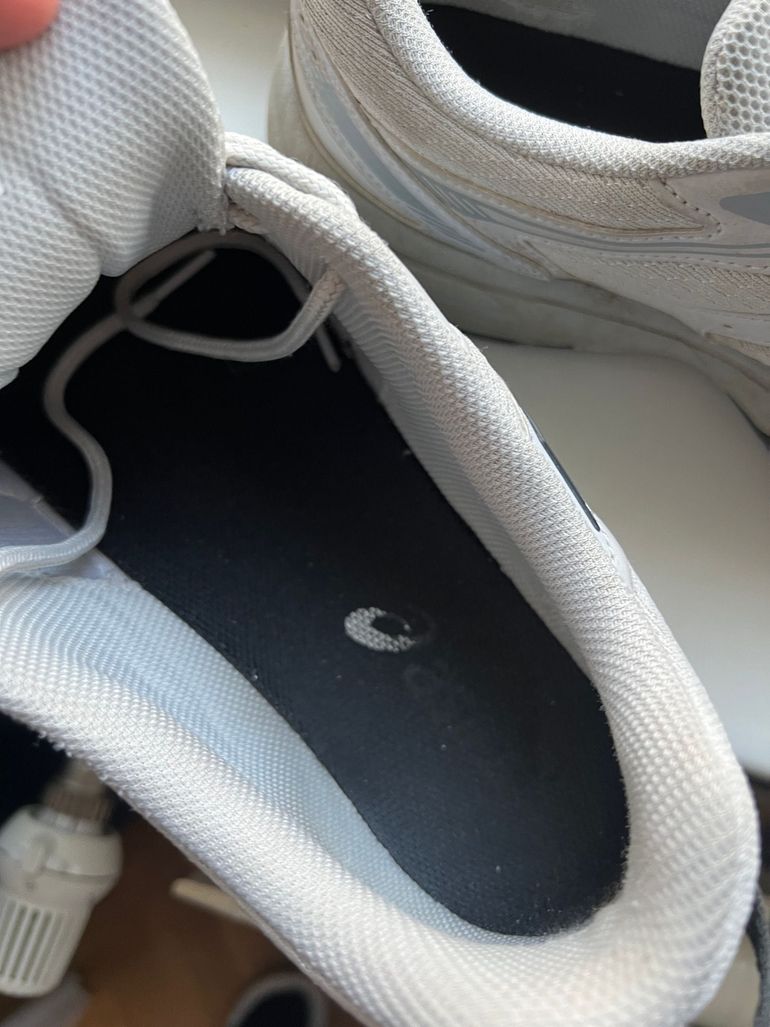 Used Asics silver running shoes bike — image 6 of 6