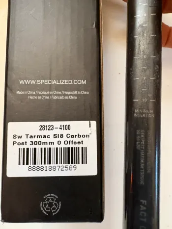 Použité Specialized S-Works Tarmac SL8 Zero offset Seatpost 2026 bike — obrázek 3 z 3