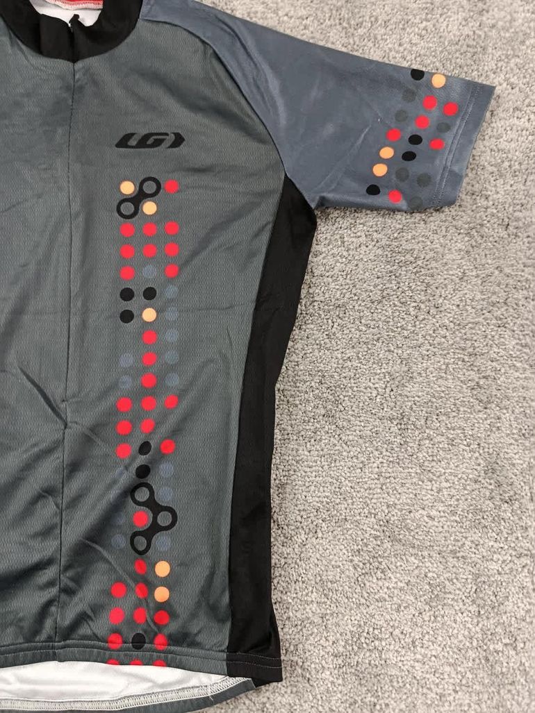 Used Louis Garneau maillot velo homme taille M-03 7554 cyclisme route respirant bike — image 2 of 5