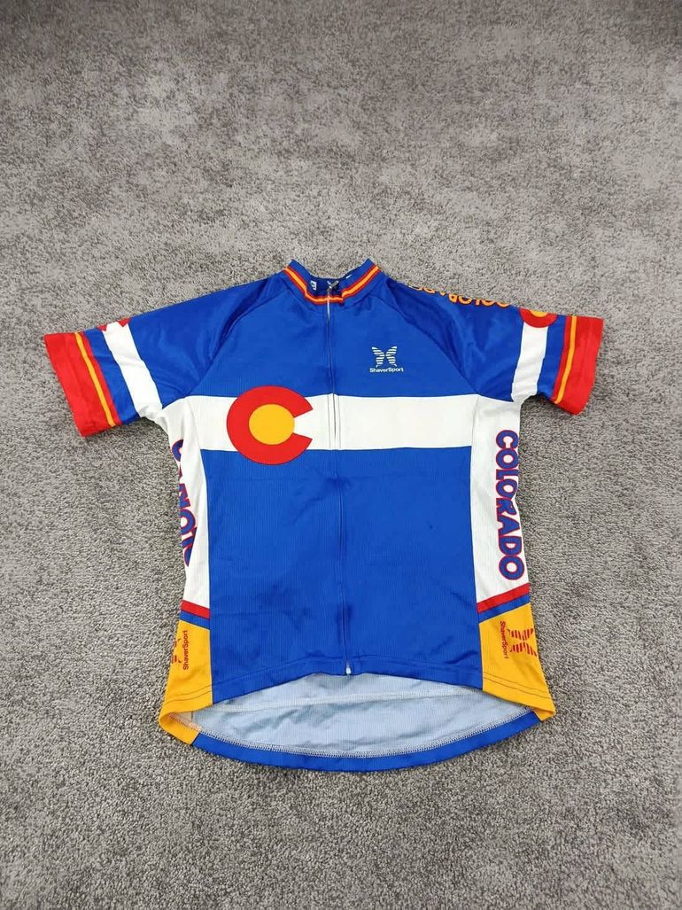 Used shaversport maillot velo homme taille s -03 7551 cyclisme route respirant Colorado usa bike — image 1 of 5