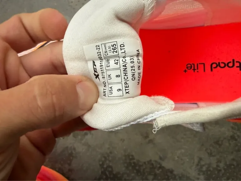 Used Scarpa Xtep Running Shoes 2025 bike — image 10 of 10