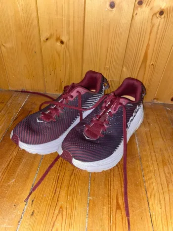 Used Hoka Running Shoes bordeaux size 41 bike