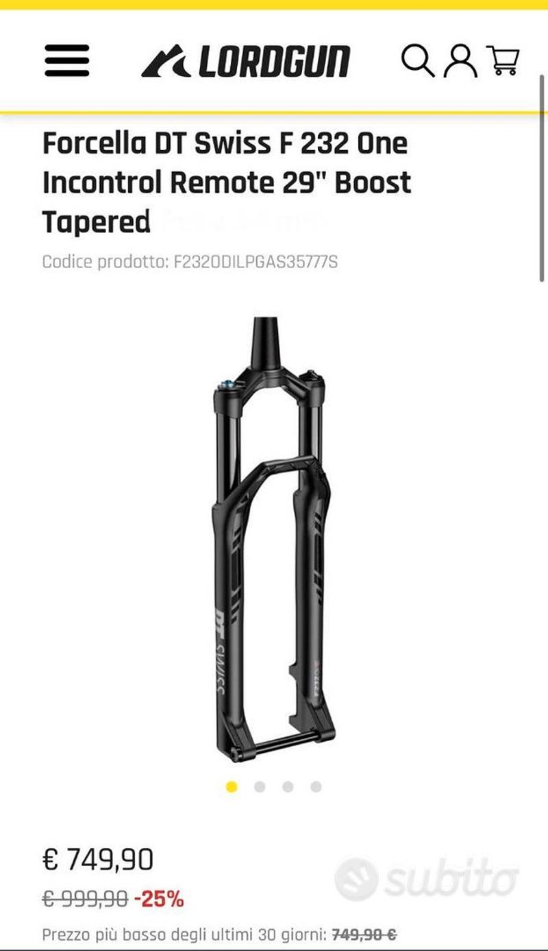 Używany Dt Swiss F 232 Fork