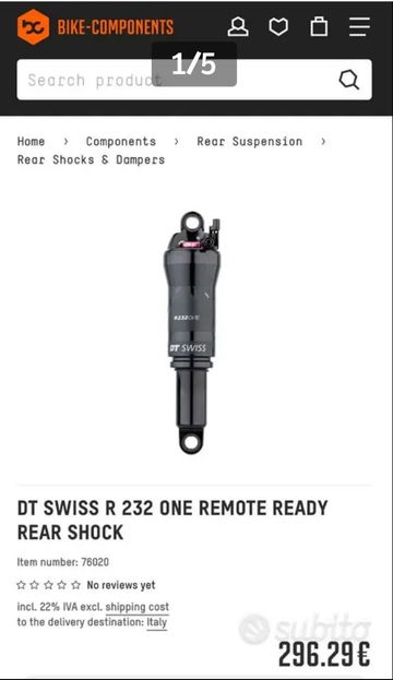 Used Dt Swiss R 232 ONE 210 x 50 Rear Suspension