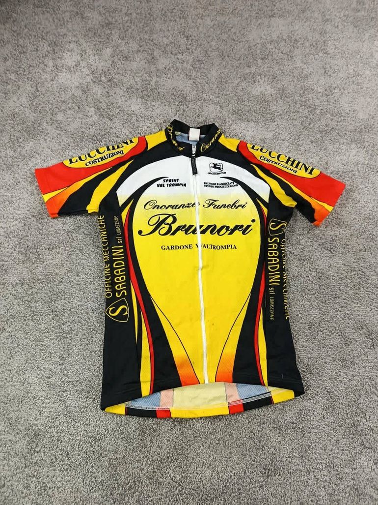 Used Giordana maillot velo homme taille m -67 6921 cyclisme route respirant bike — image 1 of 7