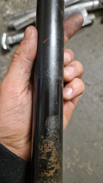 Used Steal Seat Post 28.6 mm, 250 mm bike — image 2 of 2