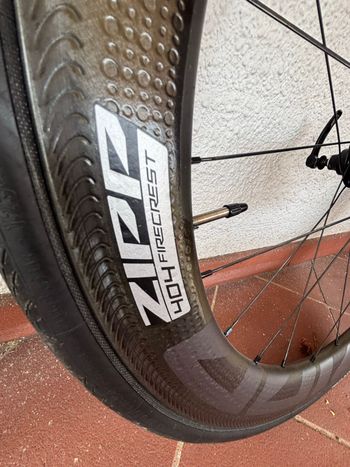 Brugt Zipp 404 Firecrest Rim Brake Wheelset bike — billede 4 af 8