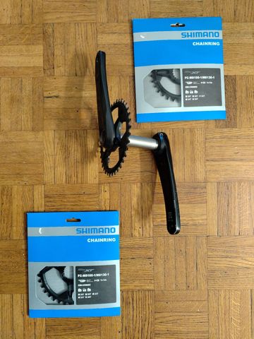Shimano XT FC M8100 36T Drivetrain & Pedals usato