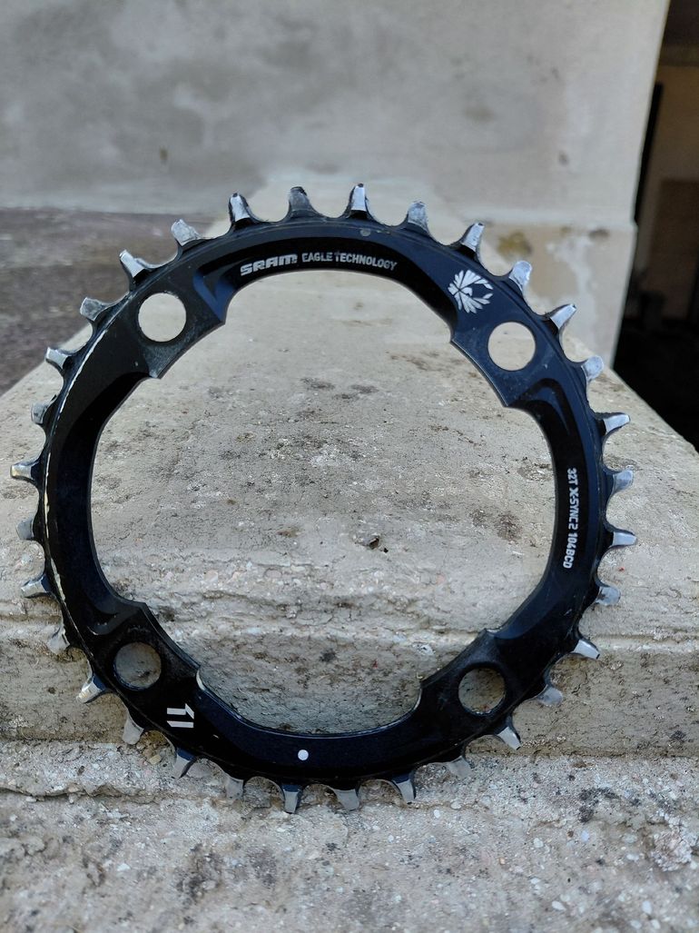 Used Sram x01 x-sync 32 denti BCD 104mm 12v nero/argento 2022 bike — image 1 of 3