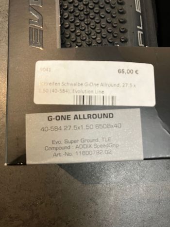 Used Schwalbe G-One Allround 40-584 2024 bike — image 3 of 3