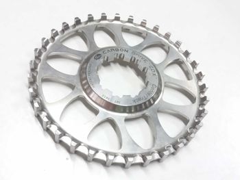 Used Gates Carbon Drive Piñon Gates CDX 34T trasero inox Shimano HG CDXR349S bike