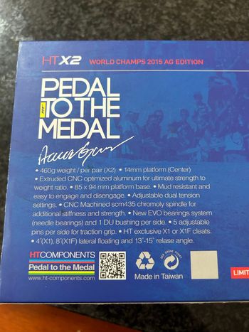 Używany Ht X2 Pedal Aaron Gwin 2014 bike — zdjęcie 7 z 11