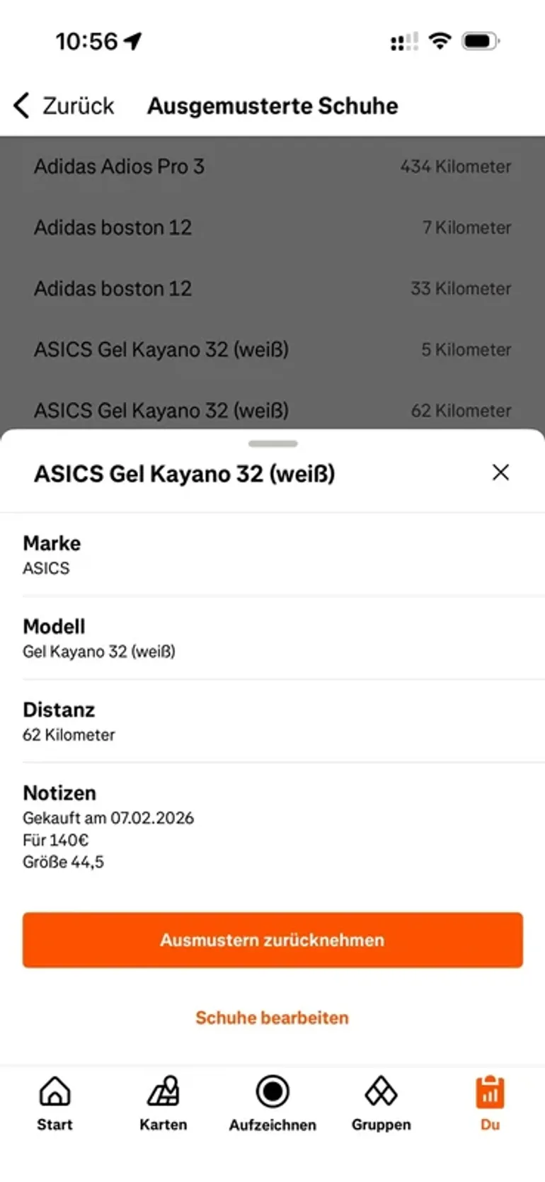 Used Asics Gel Kayano 32 bike — image 6 of 6