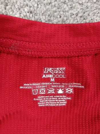 Used Fox maillot velo homme taille m -57 7048 cyclisme route respirant aircool bike — image 3 of 5
