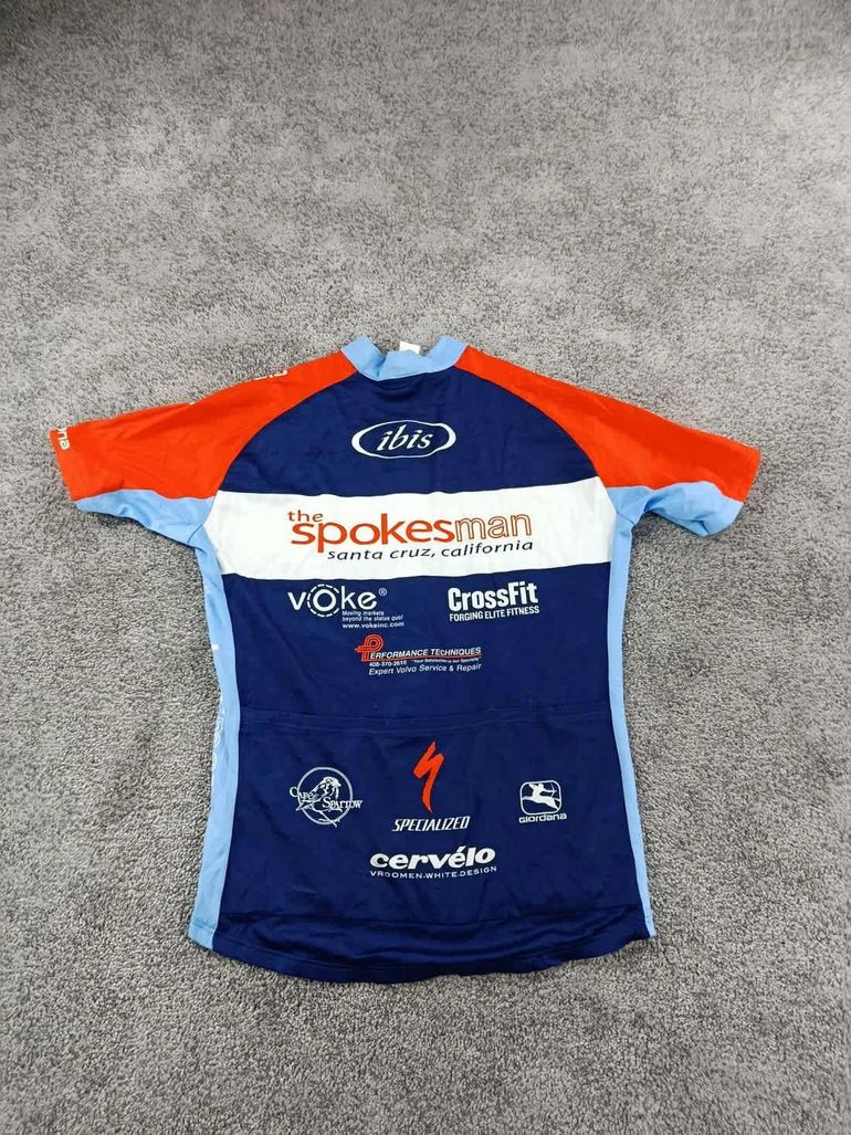Używany Giordana maillot velo homme taille M-39 6826 cyclisme route respirant santa cruz usa bike — zdjęcie 6 z 7