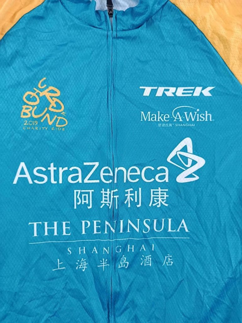 Used Santic maillot velo homme taille xl -39 6831 cyclisme route respirant astra zeneca bike — image 2 of 7