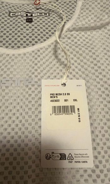 Used Castelli Pro Mesh 2.0 Base Layer 2026 bike — image 2 of 4