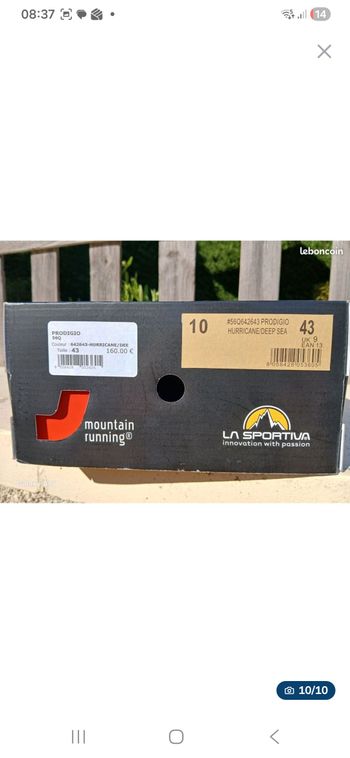 La Sportiva Prodigio Taille 43 bike d'occasion — image 10 sur 10
