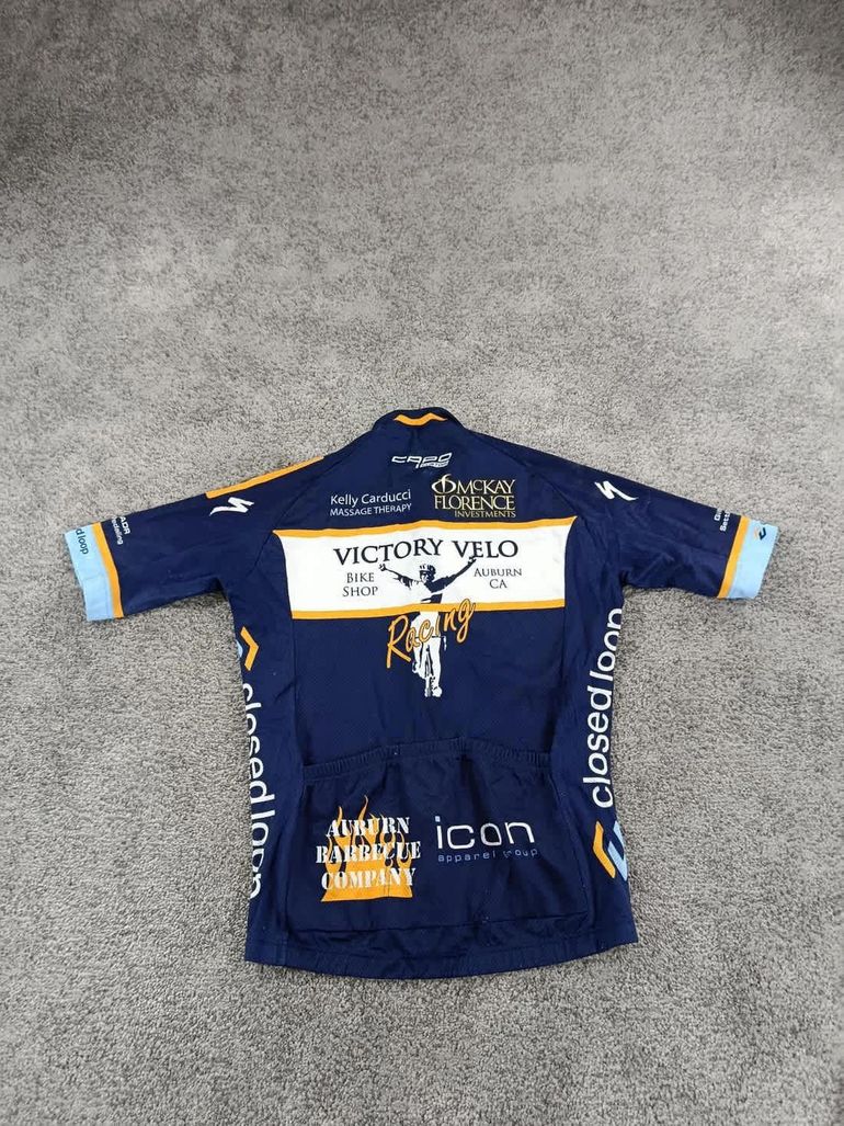 Used Capo maillot velo homme taille m -40 6935 cyclisme route respirant usa auburn bike — image 7 of 8