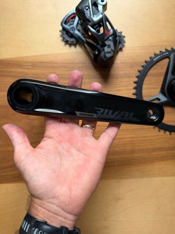 Used Sram Rival AXS XPLR Mullet Set 172.5mm 46T 10-52T bike — image 6 of 8