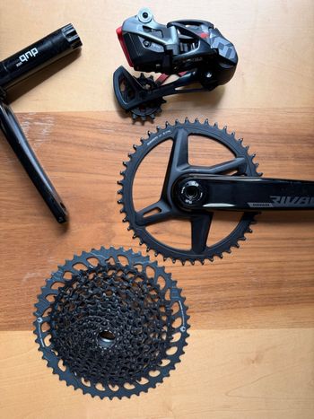 Used Sram Rival AXS XPLR Mullet Set 172.5mm 46T 10-52T bike