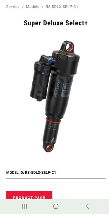 Used RockShox super deluxe select plus bike