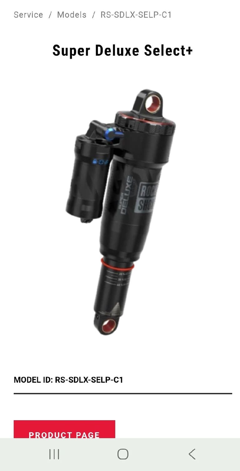 Used RockShox super deluxe select plus bike — image 1 of 2