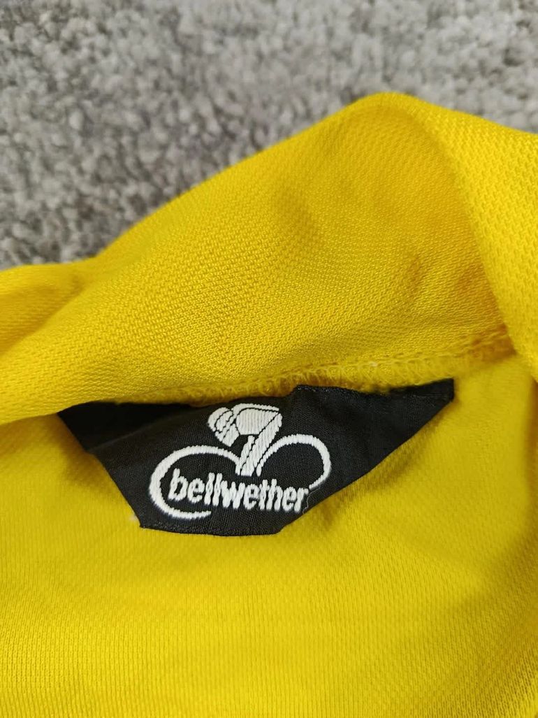 Used bellwether maillot velo homme taille l -33 6689 cyclisme route respirant jaune bike — image 3 of 6