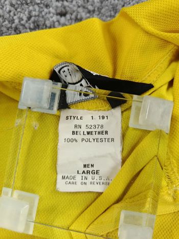 Used bellwether maillot velo homme taille l -33 6689 cyclisme route respirant jaune bike — image 4 of 6