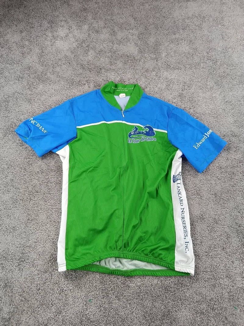 Brugt Reviwear maillot velo homme taille l -32 6703 cyclisme route respirant Le Tour de Shore Cycling Clothing
