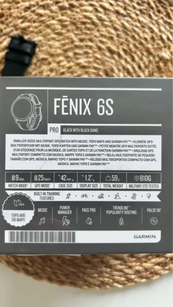 Used Garmin fenix 6s pro bike — image 3 of 3