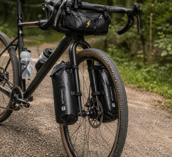 Used sans Ensemble de deux sacoches latérales fourche vélo bike