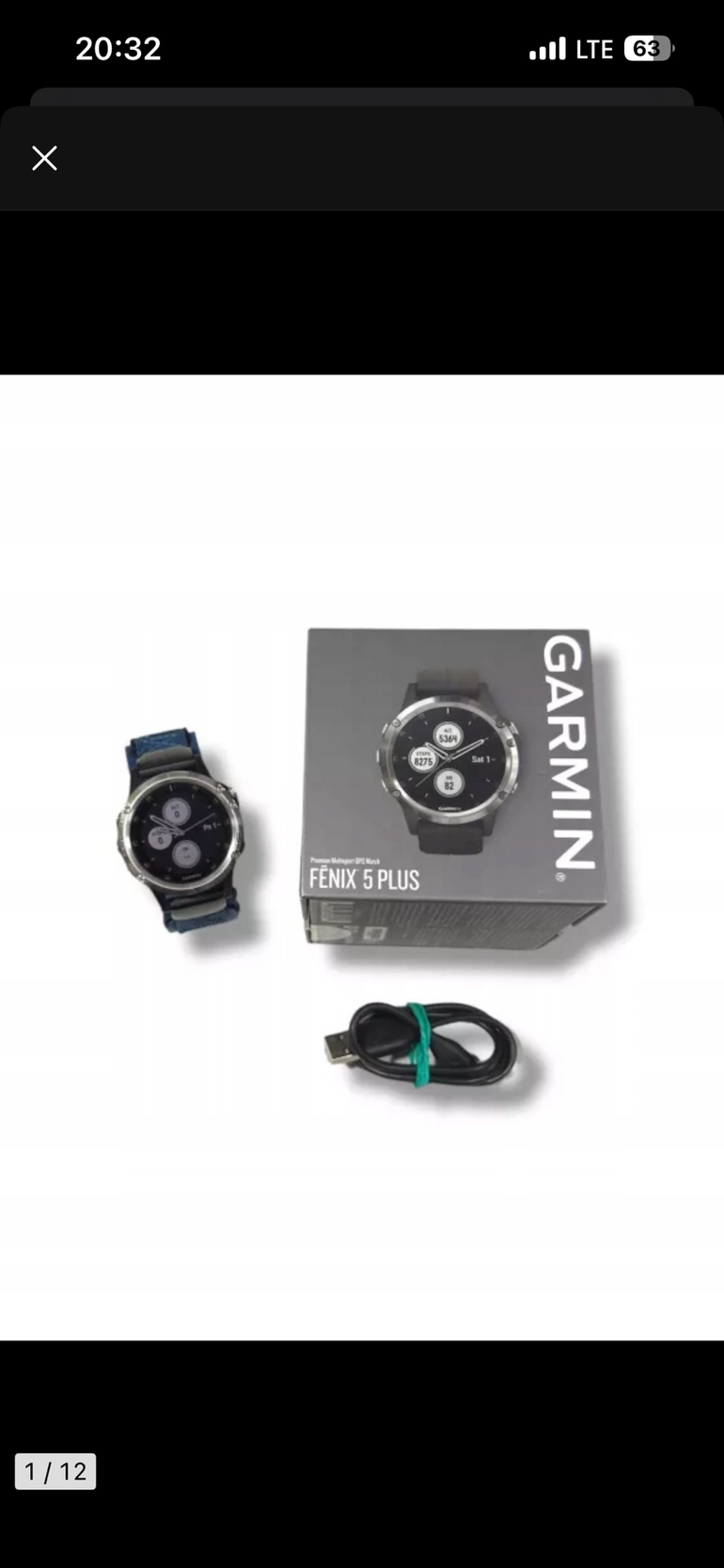 Used Garmin Fenix 5 Plus GPS Watch 2018 bike — image 1 of 10