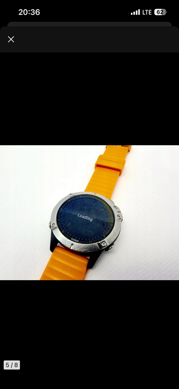 Used Garmin Fenix 6 GPS Watch 2020 bike