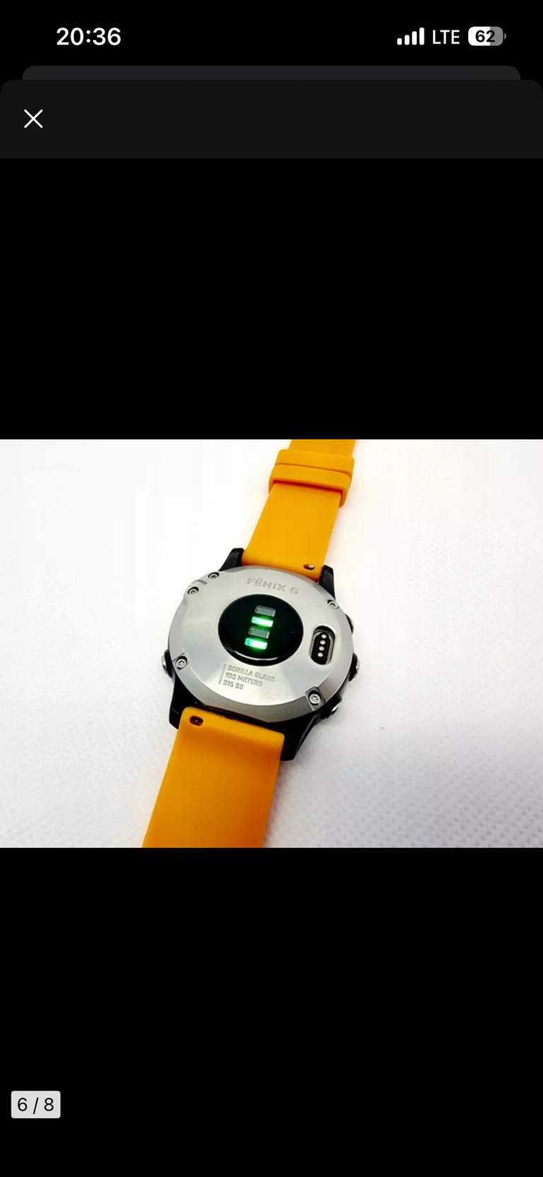 Used Garmin Fenix 6 GPS Watch 2020 bike — image 3 of 5