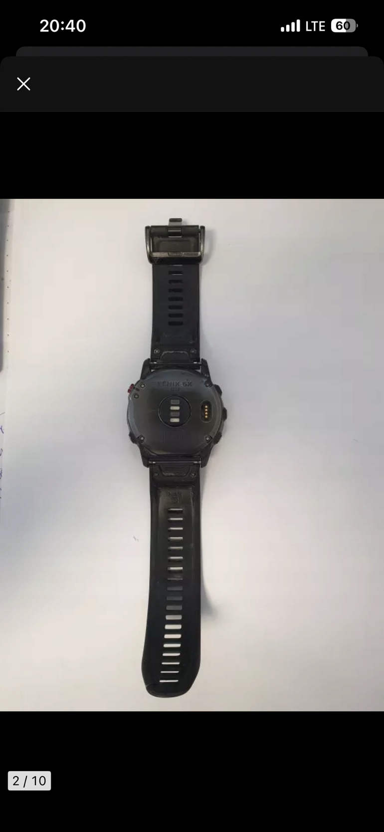Garmin Fenix 6X Pro GPS Watch 2020 bike d'occasion — image 7 sur 7