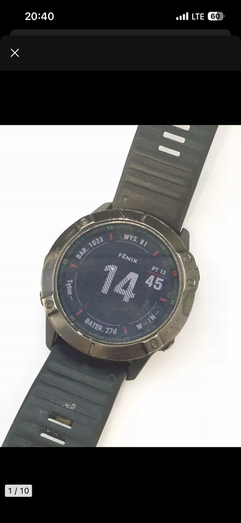 Garmin Fenix 6X Pro GPS Watch 2020 bike d'occasion
