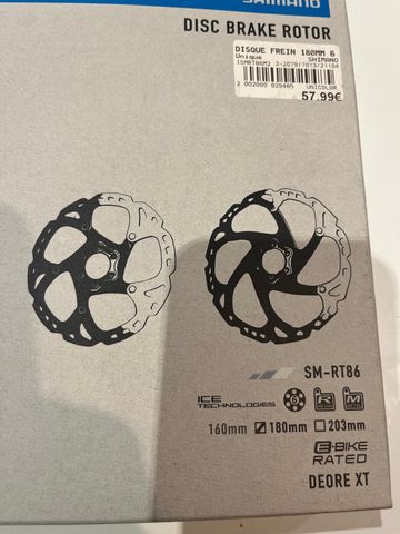 Used Shimano SM-RT86 180 mm Brakes