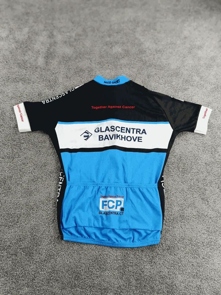 Nico.Sport Nicosport maillot velo homme taille L - 54 5013 - Against Cancer bike de segunda mano — imagen 4 de 5
