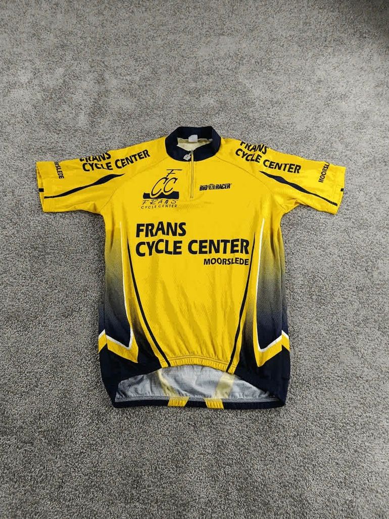 Used Bioracer maillot velo homme taille L - 54 5012 - jaune bike — image 1 of 6