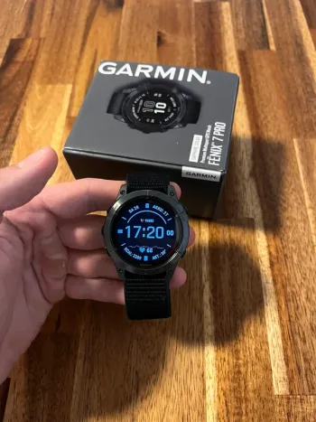 Used Garmin Fenix 7 Pro Saphire Solar 47mm bike