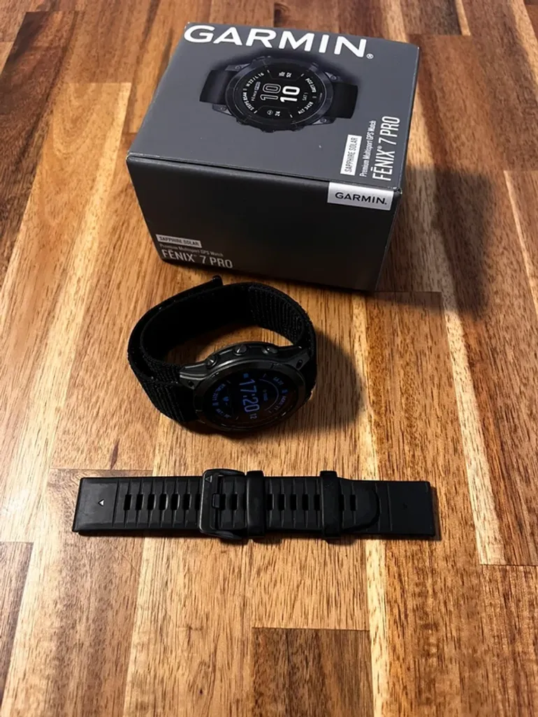 Used Garmin Fenix 7 Pro Saphire Solar 47mm bike — image 3 of 6