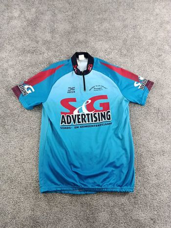 Used Decca maillot velo homme taille xl -23 6163 cyclisme route respirant bike