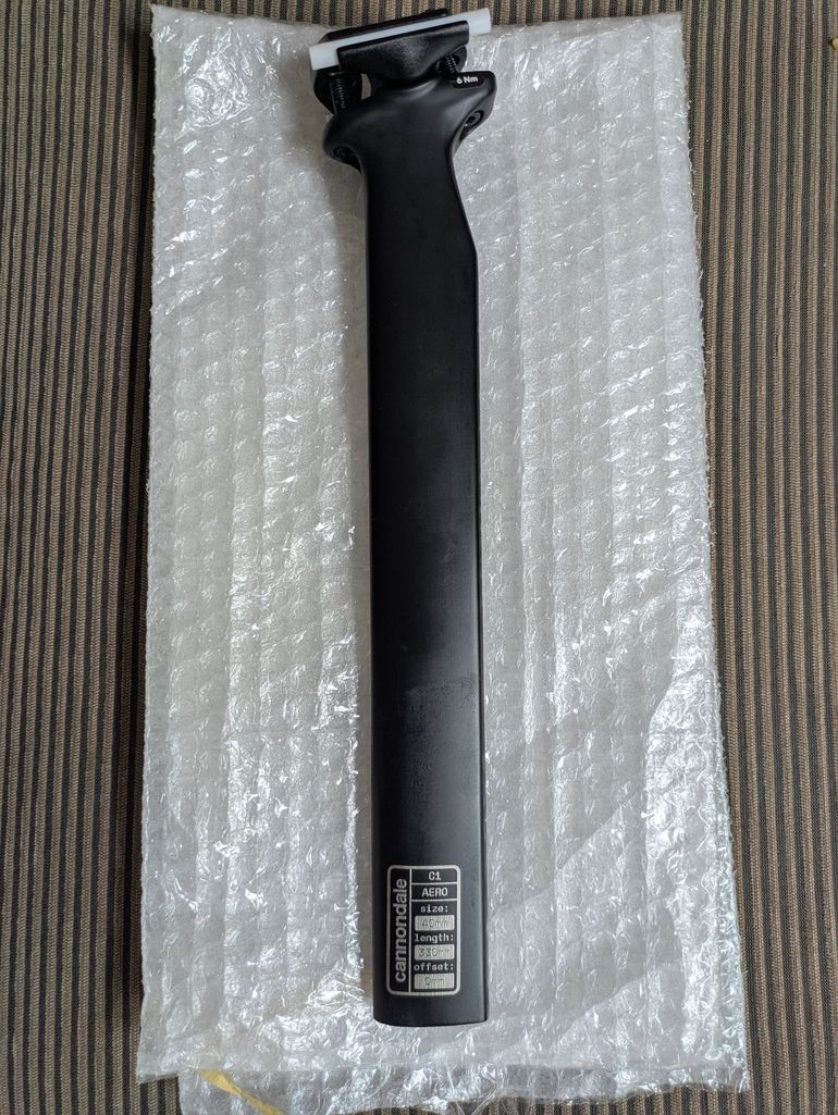 Used Cannondale SuperSix EVO4 C1 40 Aero Carbon Seatpost 330mm 0mm Setback 2024 bike — image 3 of 12