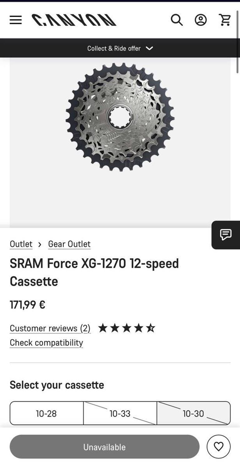 Brugt Sram Force XG-1270 2026 bike — billede 1 af 2